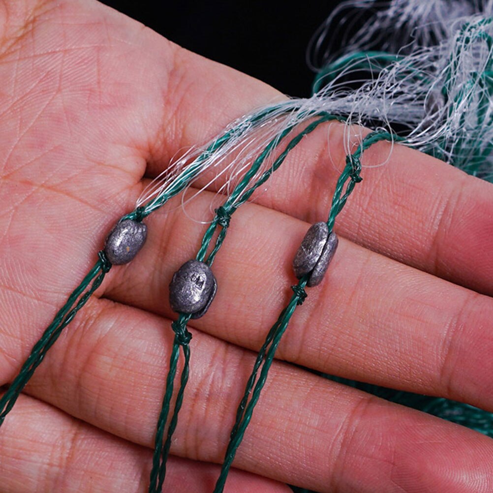 1 pc letvægts kastenet fiskenet til fiskeentusiaster fiskeri elskere håndstøbt net udendørs kast fangst fiskeredskab