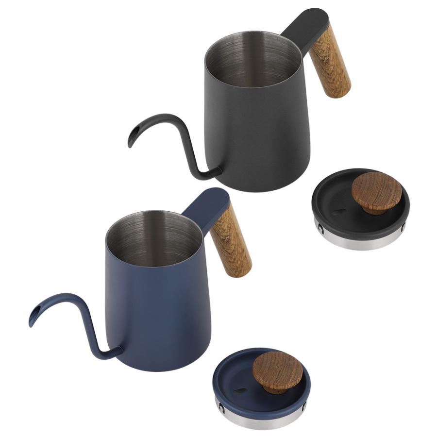 350ml Coffee Pot Teapot Drip Coffee Pot Stainless Steel Handle Drip Coffee Pot Long Gooseneck Spout Kettle Prensa