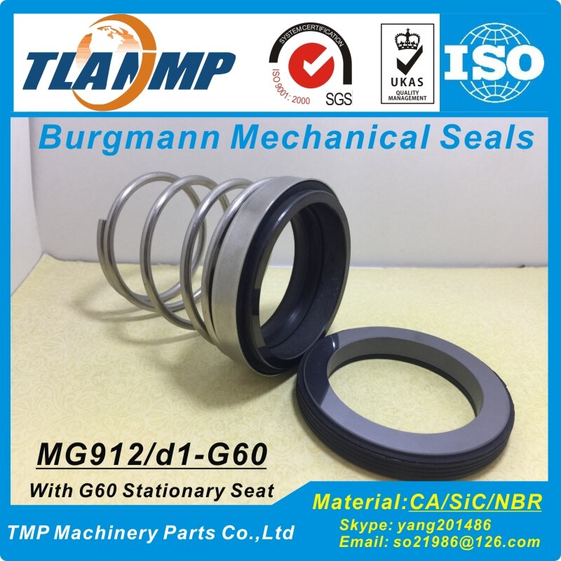 Mg912/35-g60 ( mg912-35 )  eagleburgmann gummibælger tlanmp mekaniske tætninger med  g60 sæder (materiale: sic / carbon / nbr ) en 12756