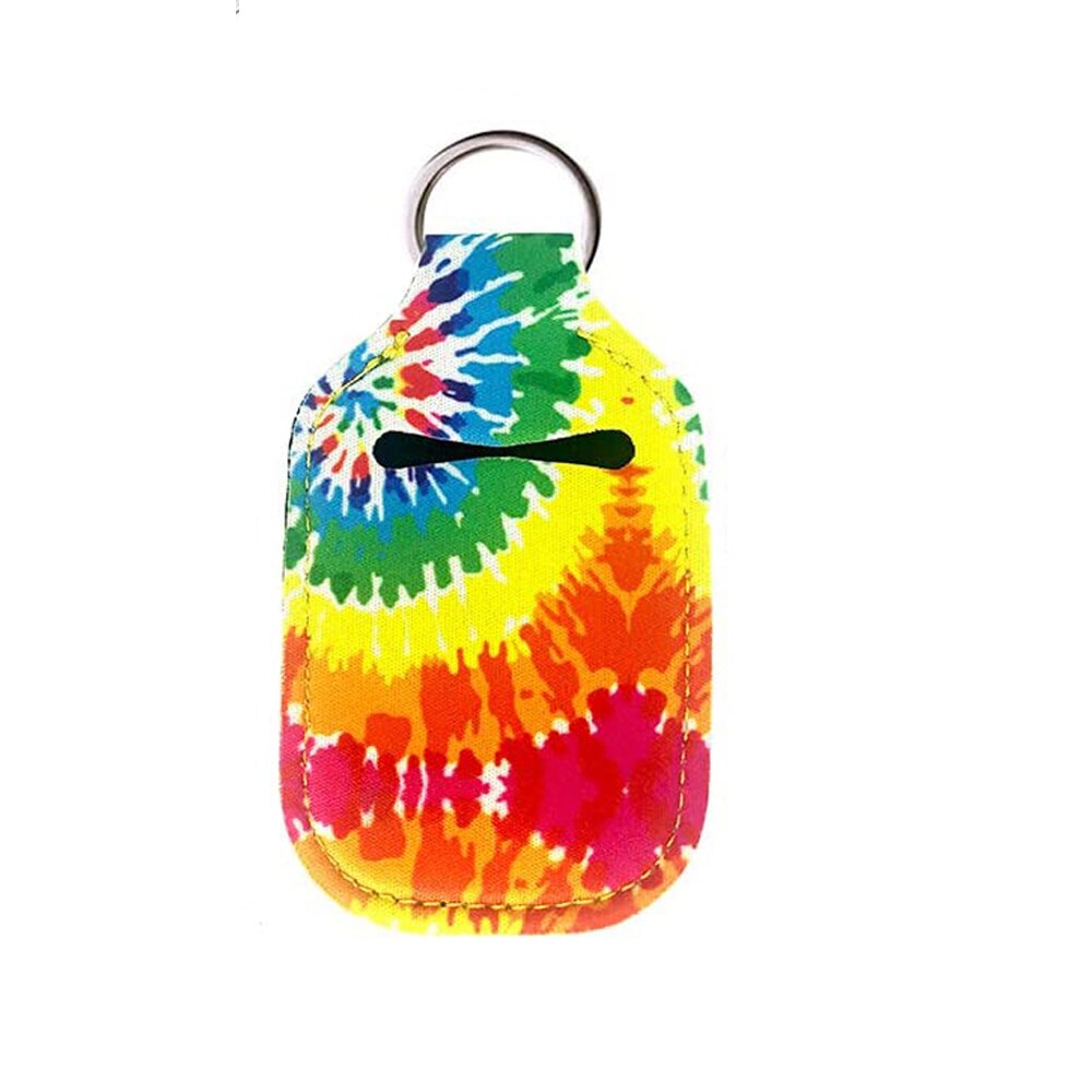 1PC Travel Neoprene Sanitizer Bottle Holder Bags with Keychain Key Rings Hand Soap Bottle Holder Cover Reusable for 30ml Bottles: XS11