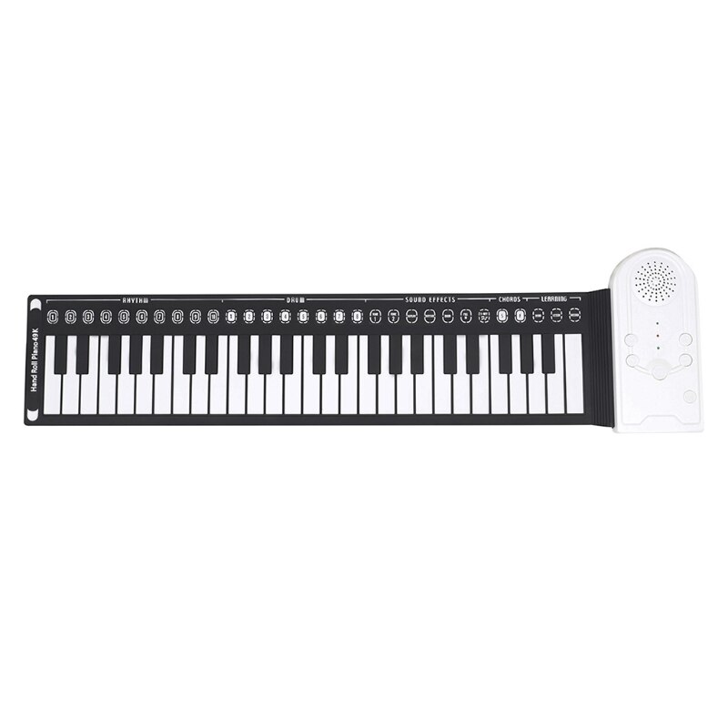 448D 49 Keys Flexible Digital Keyboard Roll Above Piano Electronic Speaker Hand Roller Piano Instrument