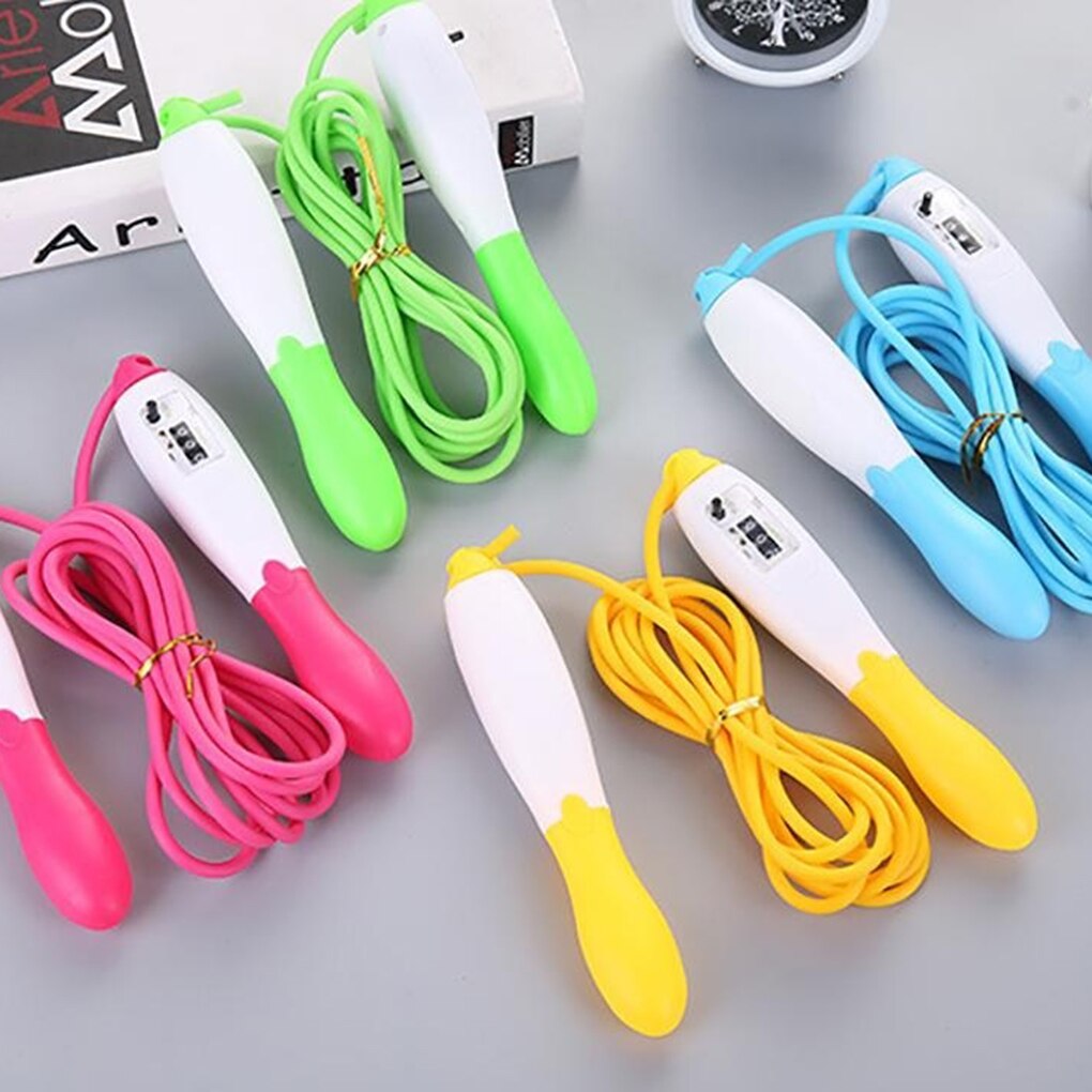 Adjustable Fast Speed Jump Ropes With Counter Sports Fitness Counting Jump Skip Rope Skipping Wire Calories