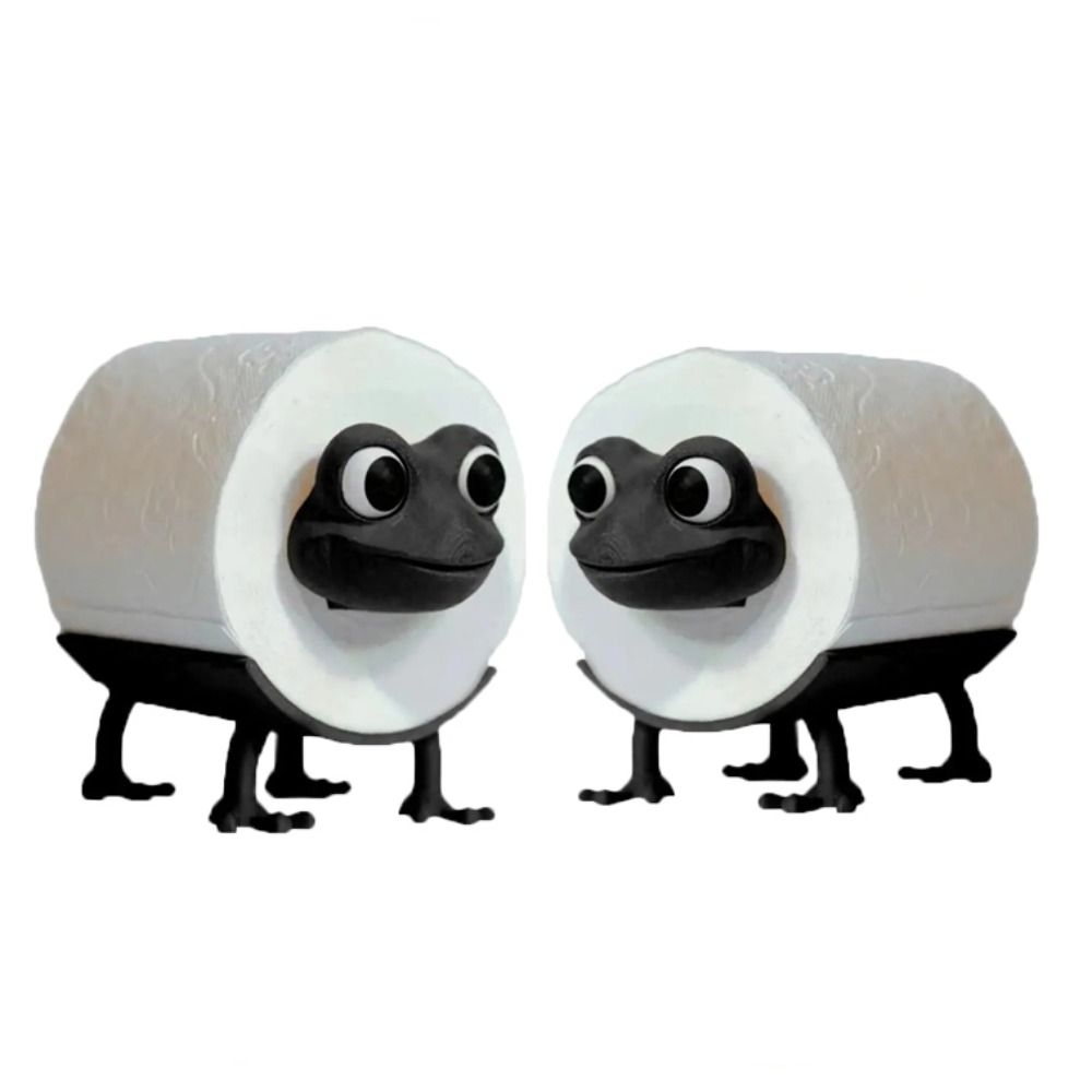 Uroczy uchwyt na papier toaletowy w kształcie zwierzątka, piesek, byk, żaba, zabawny uchwyt na papier toaletowy, śmieszna dekoracja ze zwierzęciem.