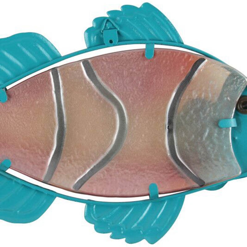 Décoration murale de poisson en verre de métal | Décoration de maison et de jardin, animaux pour Statues et Sculptures de jardin en plein air, Miniatures