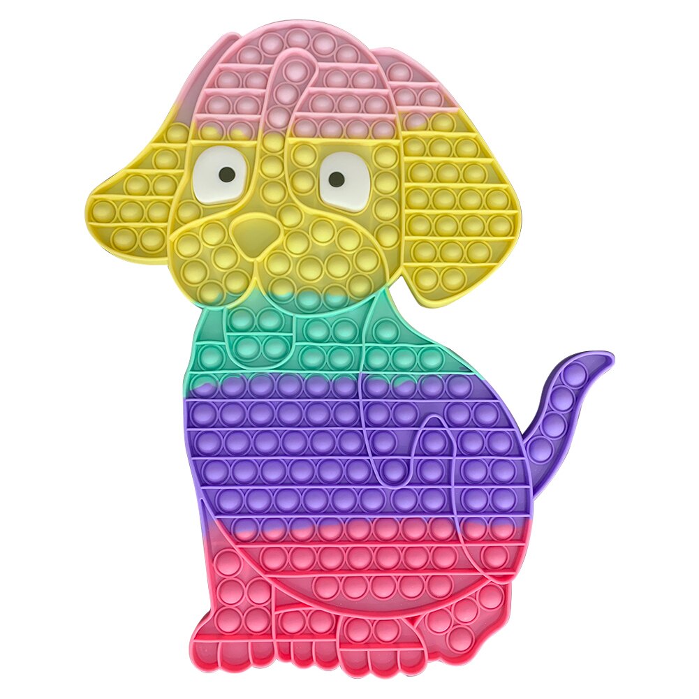 Big Size Fidget Toys Push Bubble Chess Board Stress Relief Puzzle Toy Autism Need Sensory Toys Antistress Two Players Chess Game: 25