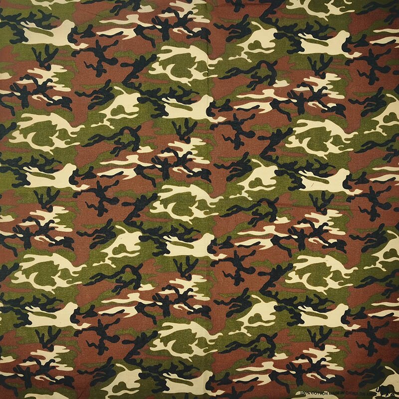 Pañuelo cuadrado de camuflaje para hombre/niño/niña, Bandana de algodón, diadema, anacardo, estilo Hip Hop,