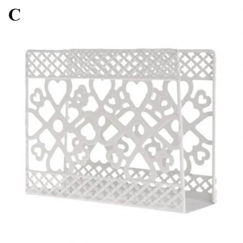 Holle Metalen Servet Rack Box Servet Houder Papieren Handdoek Dispenser Tissue Rack Serviette Holder Organizer Eettafel Decoratie: C