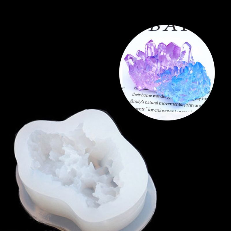 DIY epoxy transparent silicone mold crystal epoxy mold silicone ore Spar crystal cluster transparent mold: 23