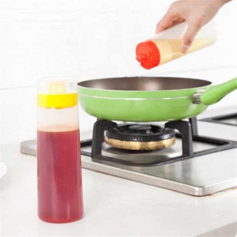 Køkken plast presse flaske sushi værktøj krydderi sennep dispenser sauce eddike olie ketchup sovs cruet køkken gadgets