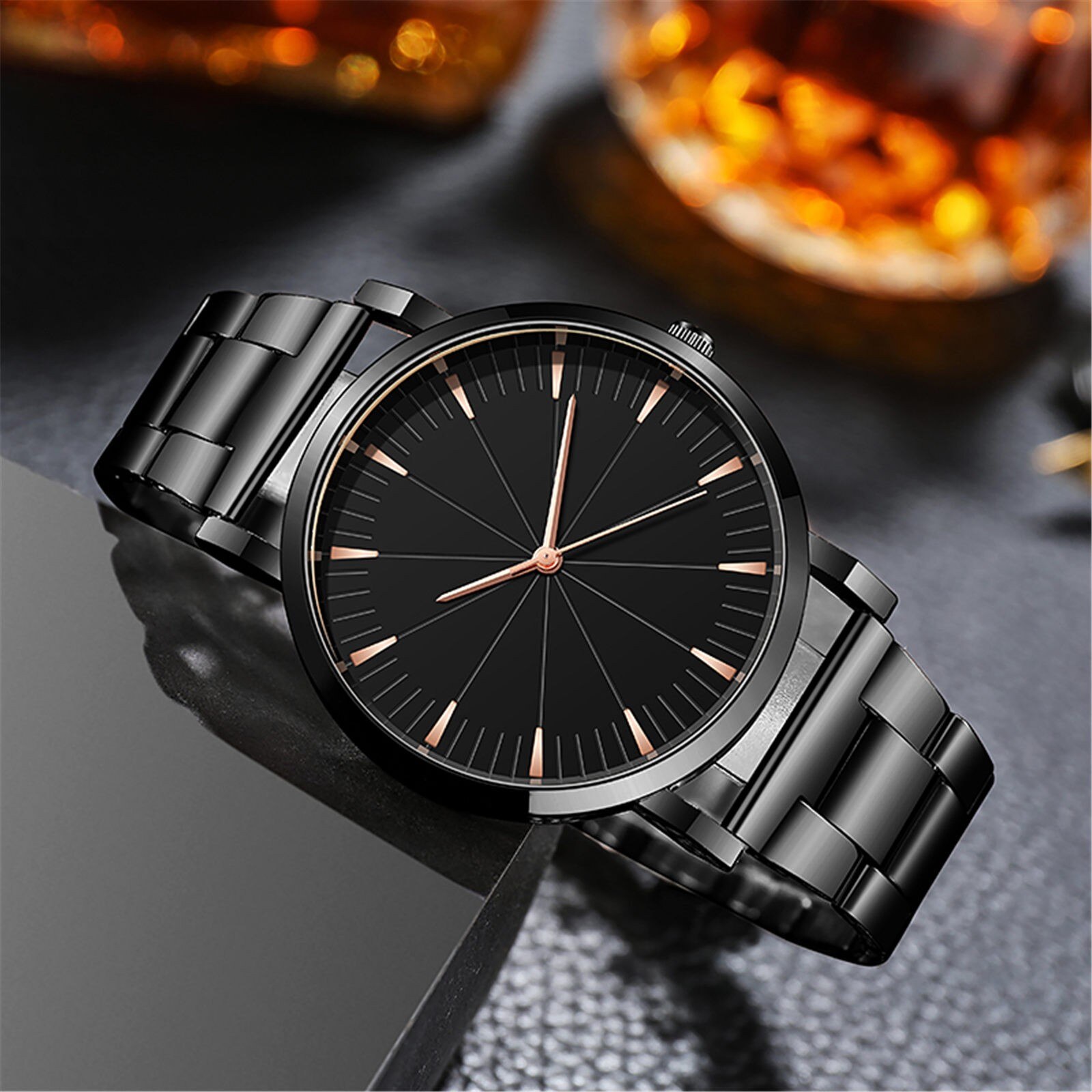 Rvs Heren Horloge Band Horloge Heren Horloges Business Mannen Quartz Horloge Relogio Masculino