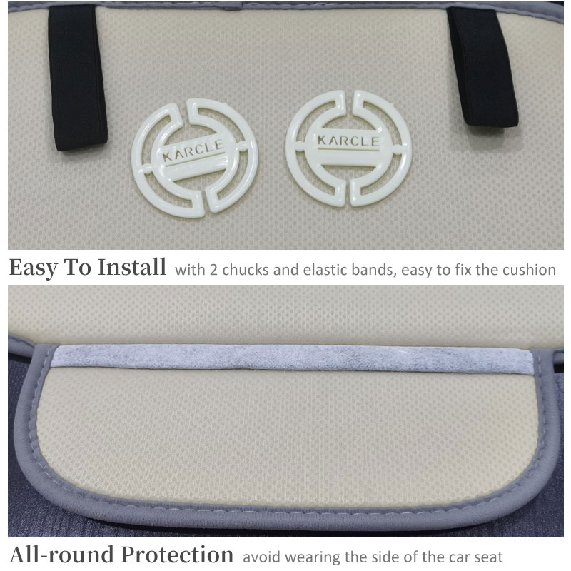 Karcle Car Seat Cover Set Backrest Headrest Cover Protector Polar Fleece Back Pad Mat Universal for Auto Interior Truck SUV