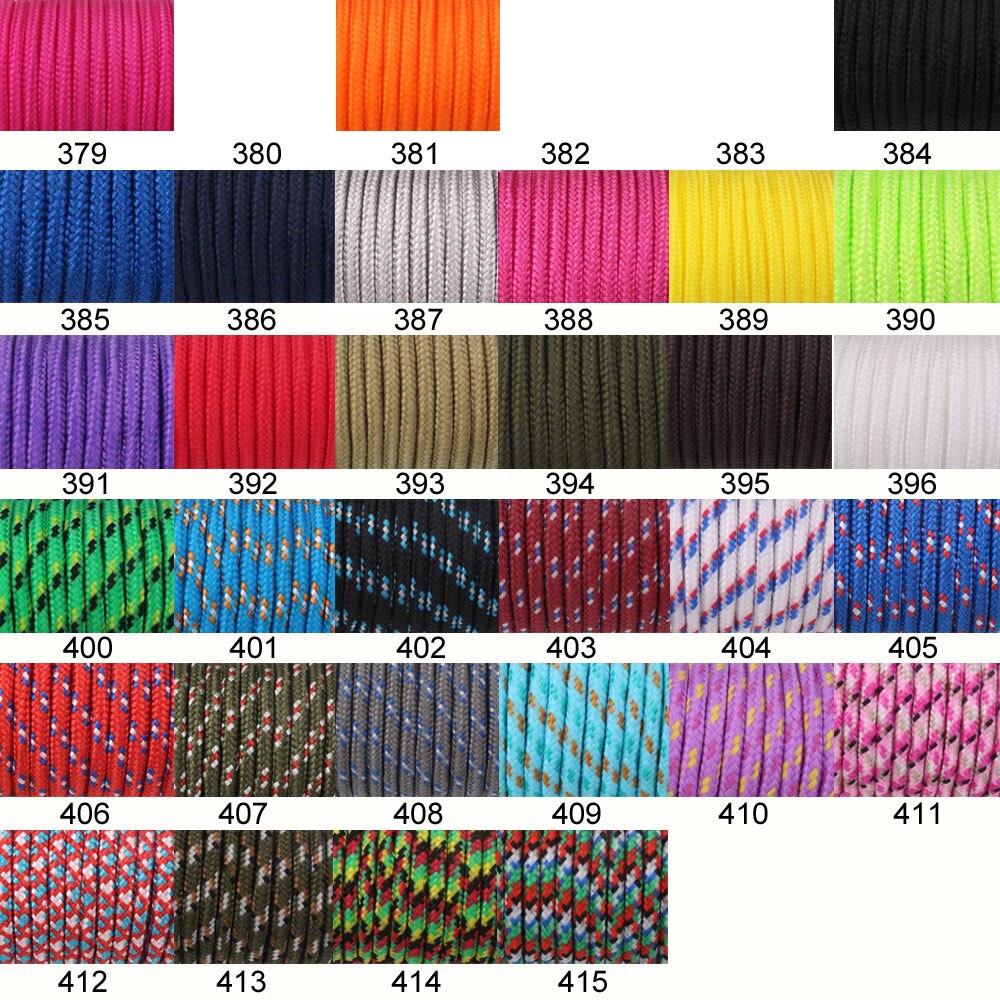 33 färger paracord 3mm 100ft 50ft rep 1 tråd paracorde sladd utomhus överlevnadsutrustning klädstreck gör det själv armband