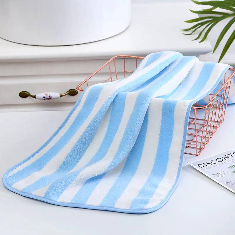 Serviettes de bain Super douces 35x75cm, ensembles de serviettes absorbantes et à séchage rapide, résistantes à la décoloration sans perte de cheveux: blue