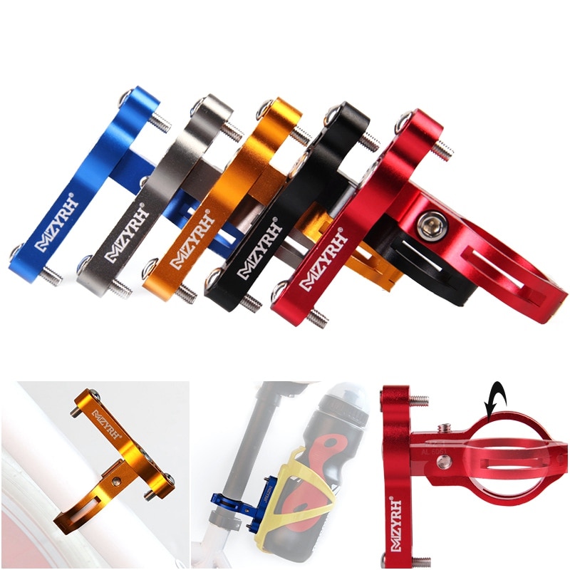 1PC Cycling Water Bottle Clamp Bottle Cage Holder Adapter Support Transition Socket Handlebar Mount For MTB Road Bicycle