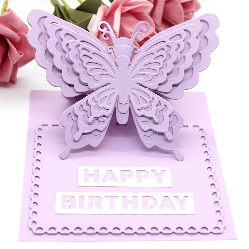 KSCRAFT Layering Butterflies Metal Cutting Dies for DIY Scrapbooking/Card Making/Kids Fun Decoration Supplies