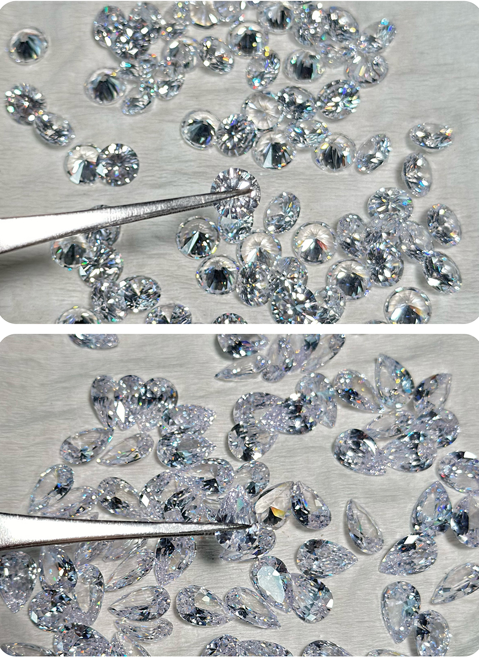 Chaîne transparente AAA Zircon collier Invisible ligne de poisson ras du cou femmes ovale coeur carré étoile goutte d'eau pendentif colliers