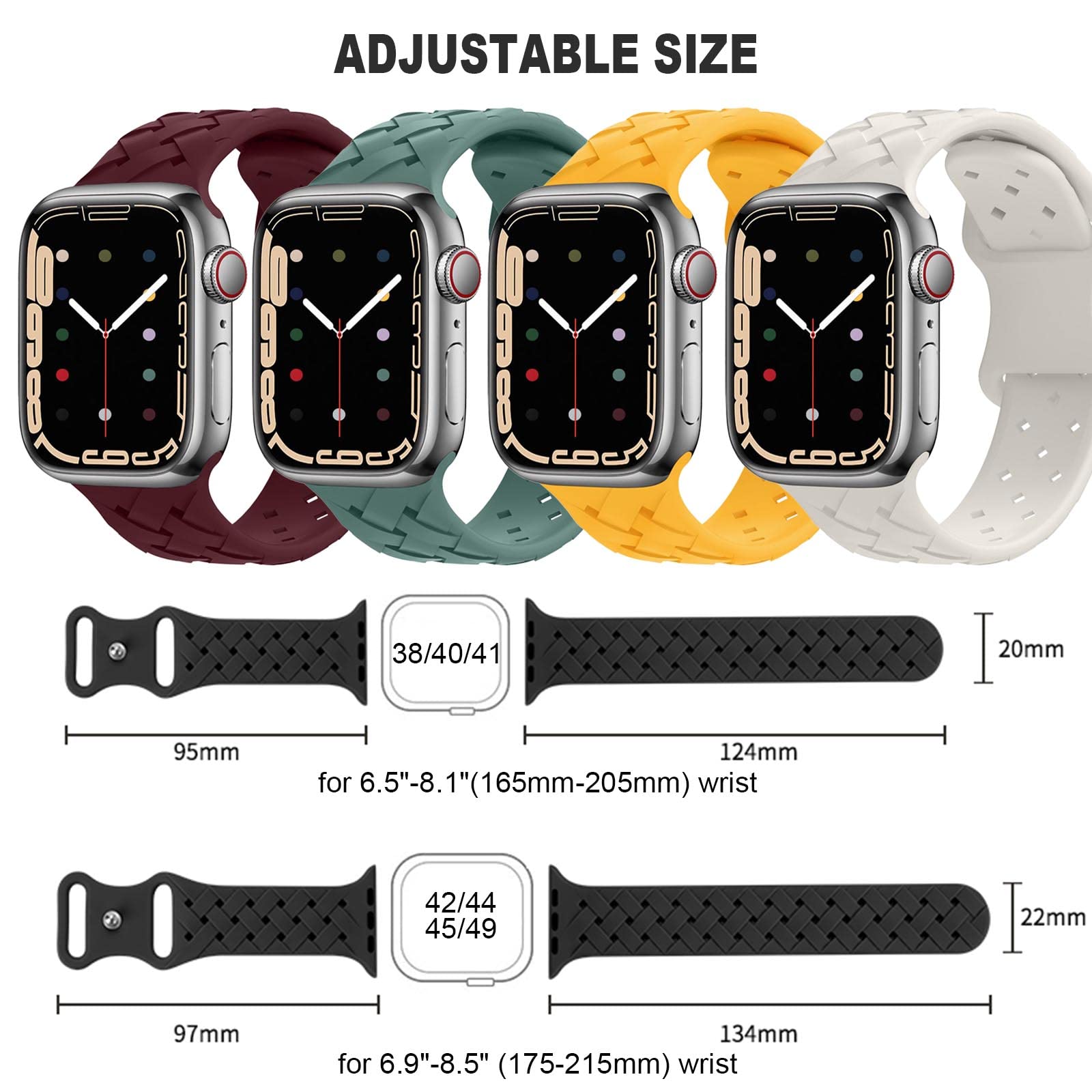 Strap For Apple Watch Band 44mm 40mm 45mm Braided 49mm 41mm 42mm Breathable correa bracelet iwatch series 9 8 7 se 3 5 6 ultra 2