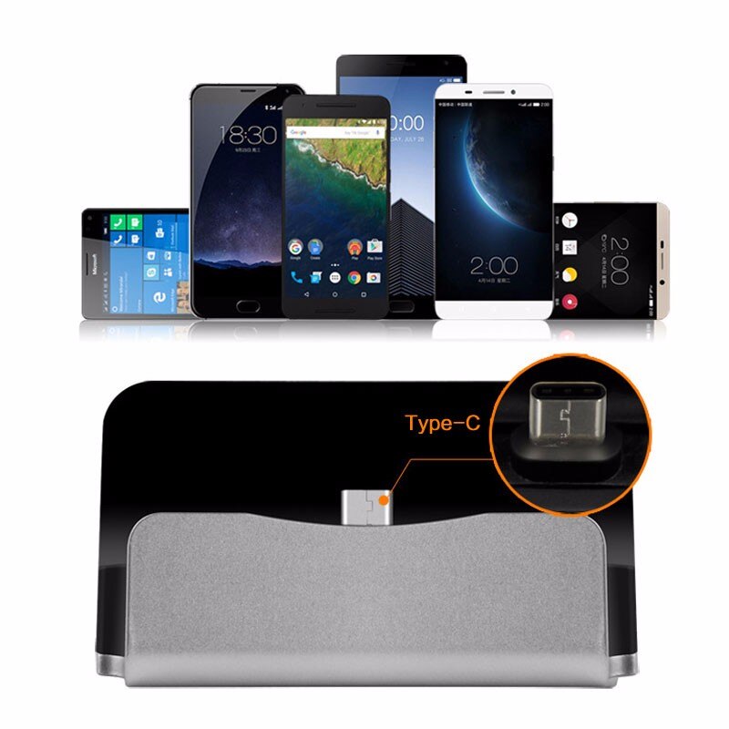 Usb C Dock Station Type C Opladen Stand Voor Huawei P30 P40 Pro Samsung Galaxy S9 S10 S20 Plus Xiaomi telefoon Docking Usbc Charger