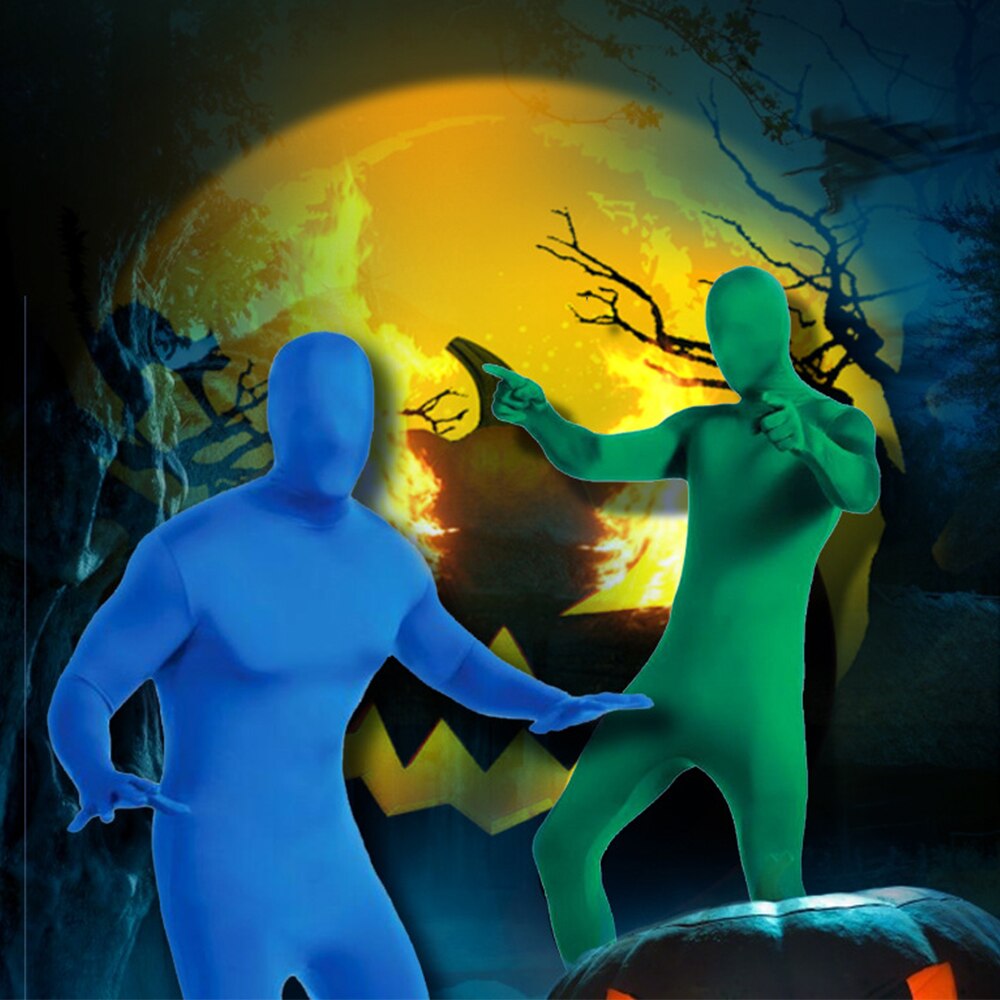 Green Screen Suit Stretchy Skin Body Film Television Background Invisible Effects Tight Chroma Keying Clothes Halloween