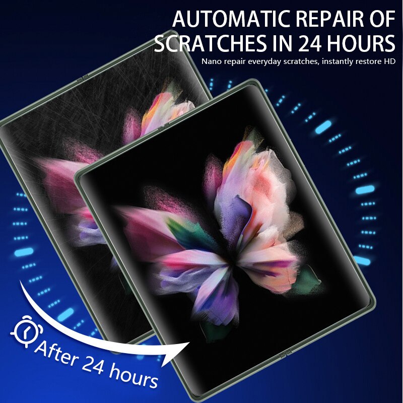 Fit For Samsung Galaxy Z Fold 3 Front Back Soft Hydrogel Film Full Cover Mobile Phone Screen Protector HD Films Sticker