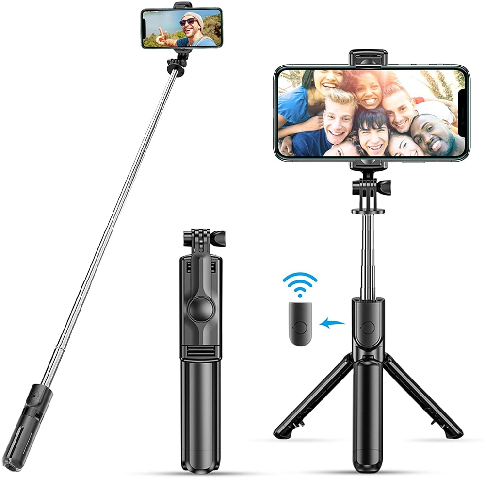 Neue Bluetooth Selfie Stick Handy Halter Versenkbare Tragbare Multifunktionale Mini Stativ Mit Wireless Remote Shutter