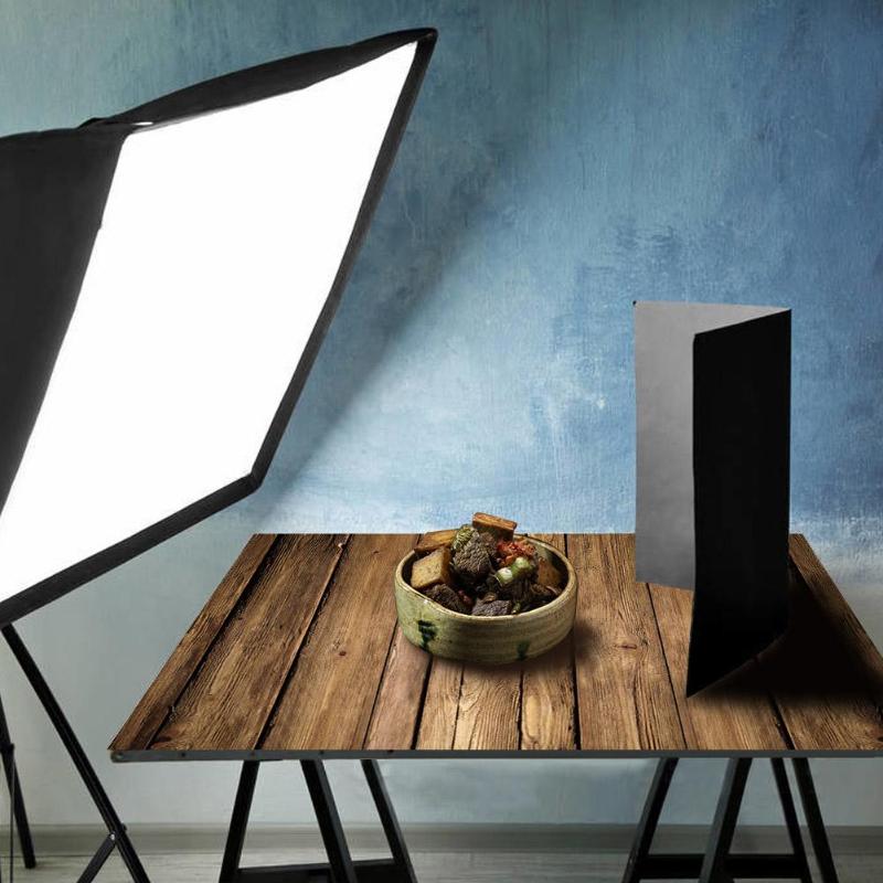 Retro træplade baggrund madfotografering baggrund tekstur studie video foto baggrunde rekvisitter bagtæppe dekoration 60 x 60cm