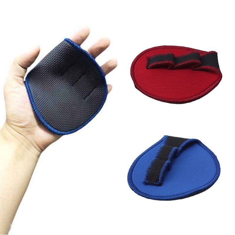 Unisex anti-slip vektløfting treningshansker fitness sport dumbbell grips pads gym benkpress øvelser håndflate beskytter