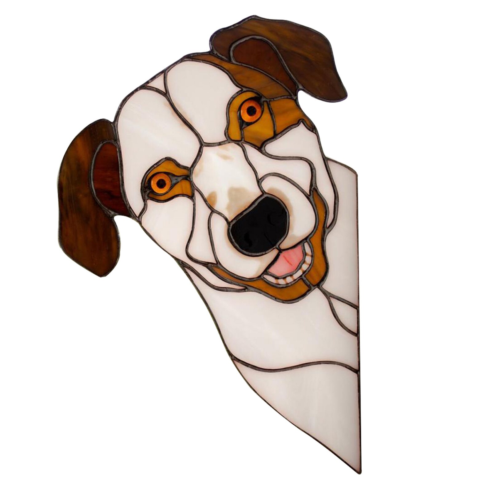 Vitrail chat fenêtre cintre décoration personnalité intérêt animal de compagnie acrylique pendentif décoration pour la maison et la voiture décor: D