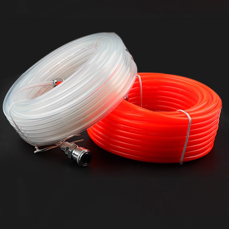 10M 15M 20M Pneumatic Pipe Air Pump Trachea Compressor Hose With Connector Straight High Pressure Flexible PU Gun 8x5mmTube