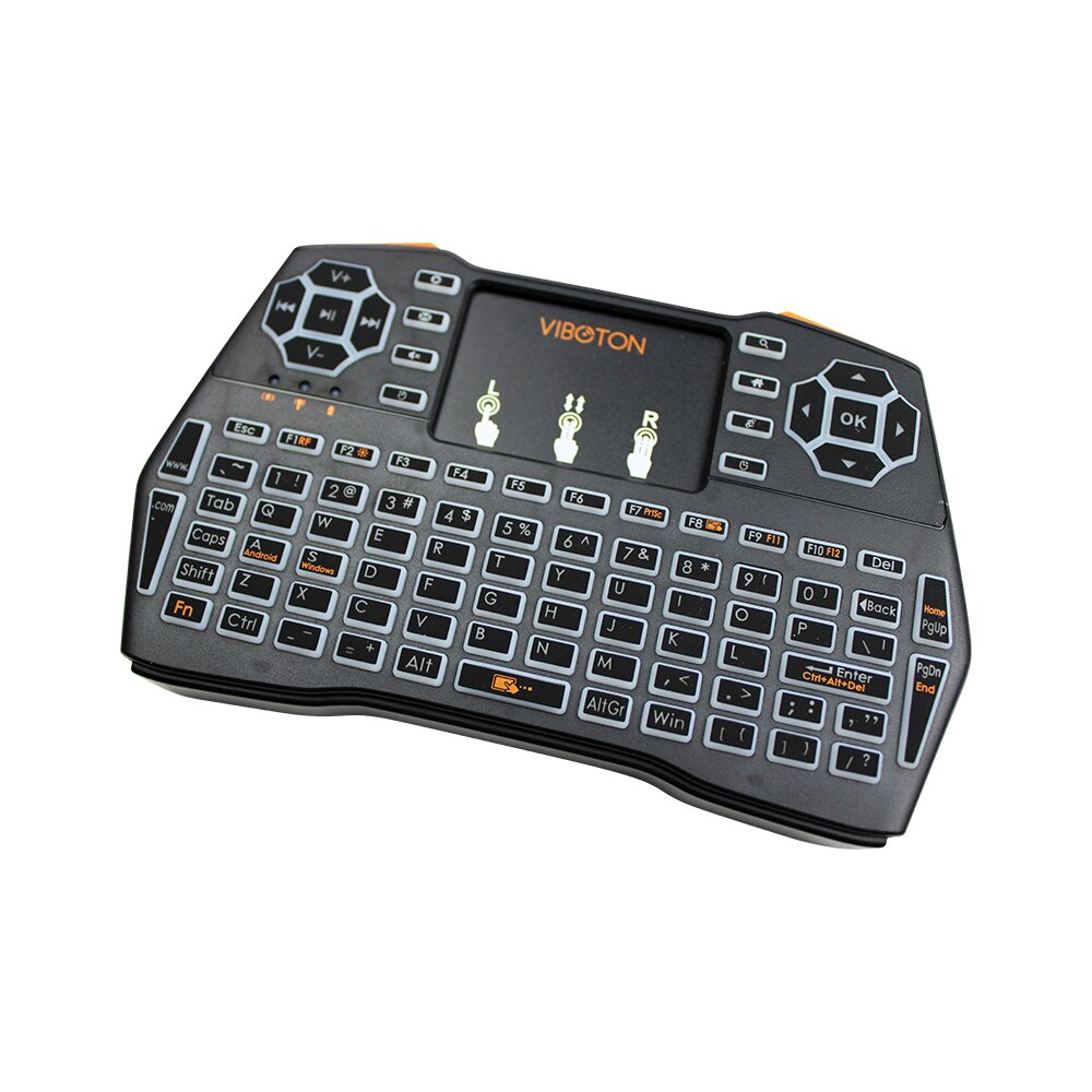 Three Language Keyboard 2.4G Wireless Keyboard Russian Spanish English Version For PC Android TV Raspberry Pi for Orange Pi