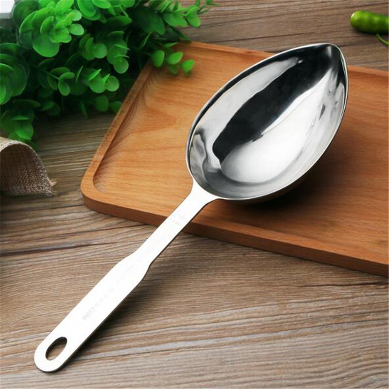 Zagęszczona łyżka robić lodów ze stali nierdzewnej wielofunkcyjna mąka robić żywności cukierki szufelka przyprawa łopata bufet akcesoria barowe akcesoria barowe kuchenne
