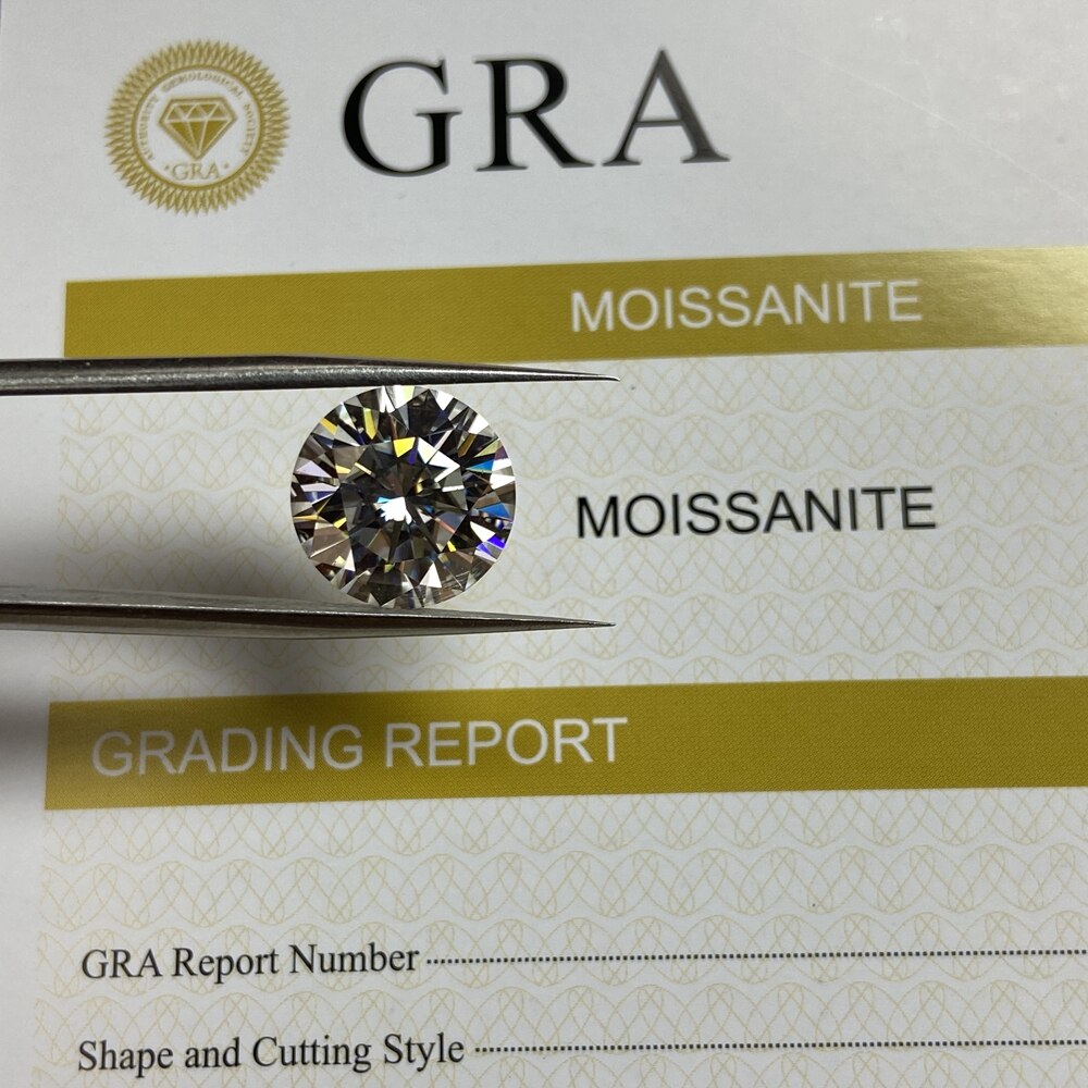 Grown moissanite stone excellent cut 1.5 ct 7.5mm GH Color loose diamond stone for ring