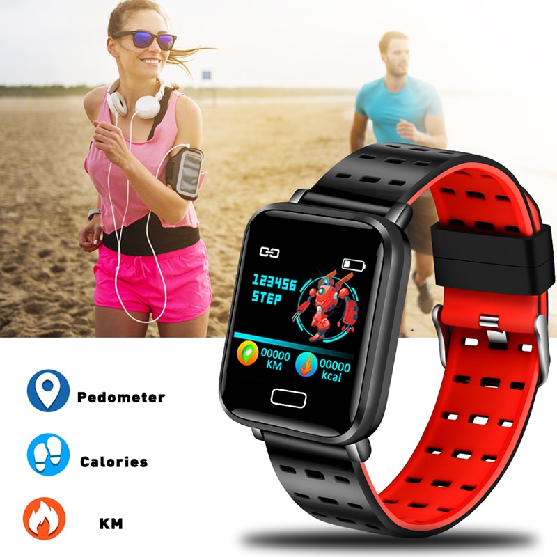 Smart ur herre blodtryk pulsmåler milanesisk rustfrit stål smart armbånd sport fitness tracker smart armbånd