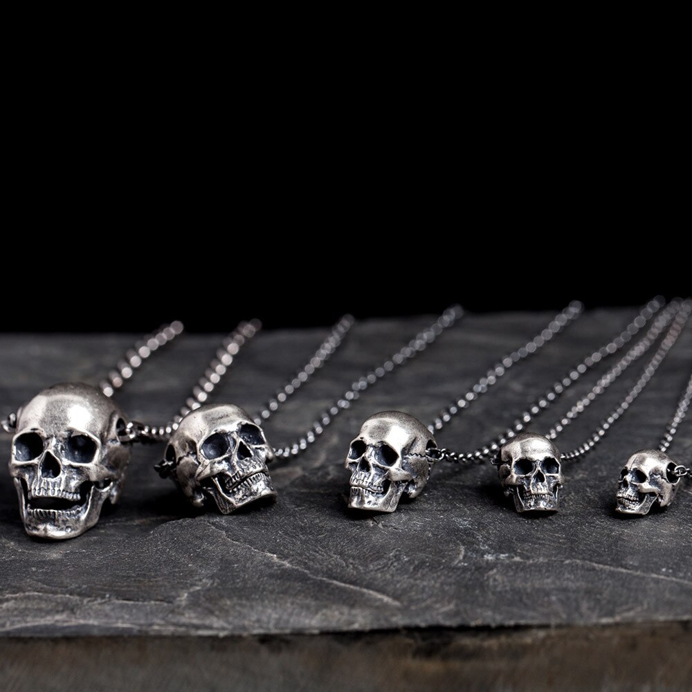 925 Ciondolo In Argento per la Collana Punk Dei Monili Che Trovano Accessori di Moda Collana Pendenti Con Gemme E Perle Dei Monili del Commercio All&#39;ingrosso Dei Monili