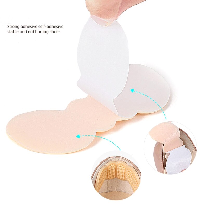 Almohadillas de silicona para Talón de hombre y mujer, almohadillas para zapatos sueltos, acolchadas, 1 par