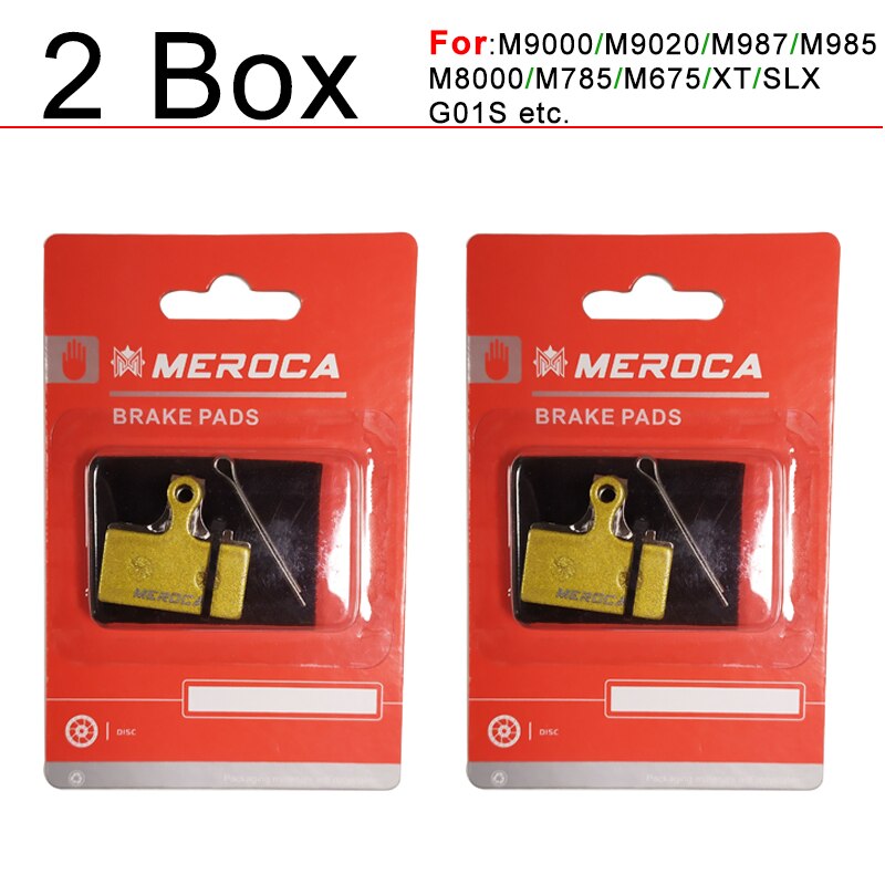 MEROCA-pastillas de freno hidráulico de cuatro pistones para bicicleta de montaña, piezas de Metal con base de cobre, para Saint M810, M820, Zeem640