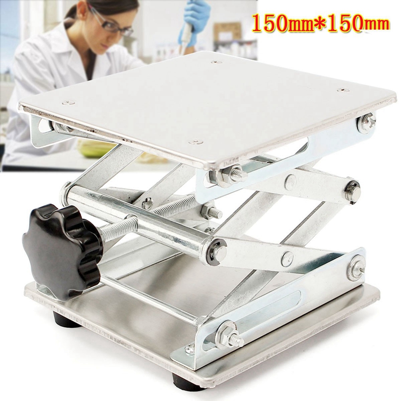 150 x 150Mm Stainless Steel Adjustable Laboratory Support Table Holder Laboratory Lifter