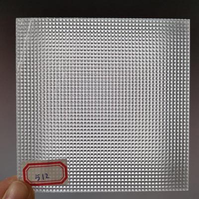 4Pieces 300x300mm Prismatic Polycarbonate Light Diffuser Sheet,Beatiful Pattern Plate For Lighting,Lamp,Lanttern Diffuser Cover: 1.7mm 512 Lines