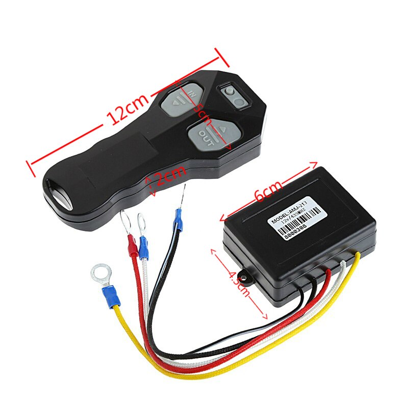 12V Winch Wireless Remote Control Winch+Receiver Kit Switch 100FT DC12V for Jeep Car Truck ATV SUV UTV Warn 433MHz