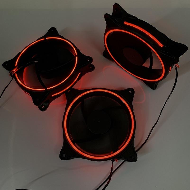 12cm Cooling Fan Three-aperture Silent Computer Chassis Fan for Games Accessories