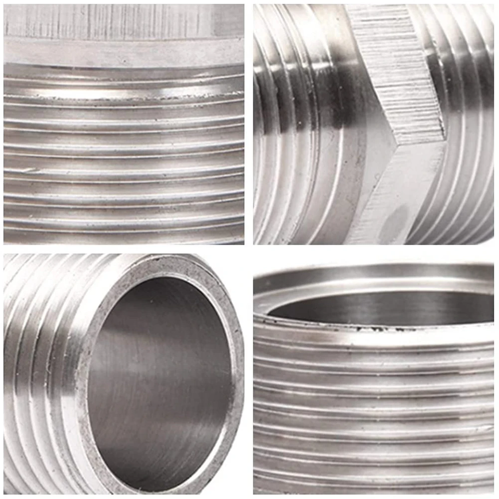 Duschschlauch verlängern Duschanschluss für extra langen Schlauch, Edelstahl-Duschverlängerung, universeller 1/2" BSP-Stecker auf Stecker-Adapter