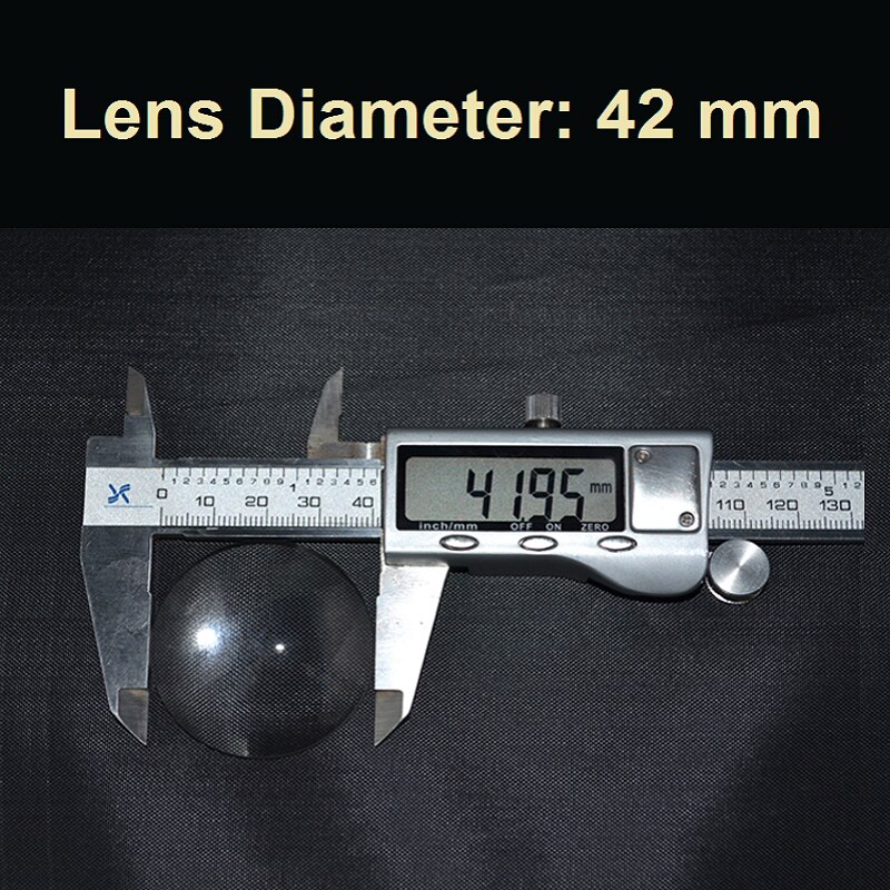 K9 optisk glasslinse plan konveks linsediameter 42mm konveks linse brennvidde 40mm spotlight bildebehandling eksperiment scenelys