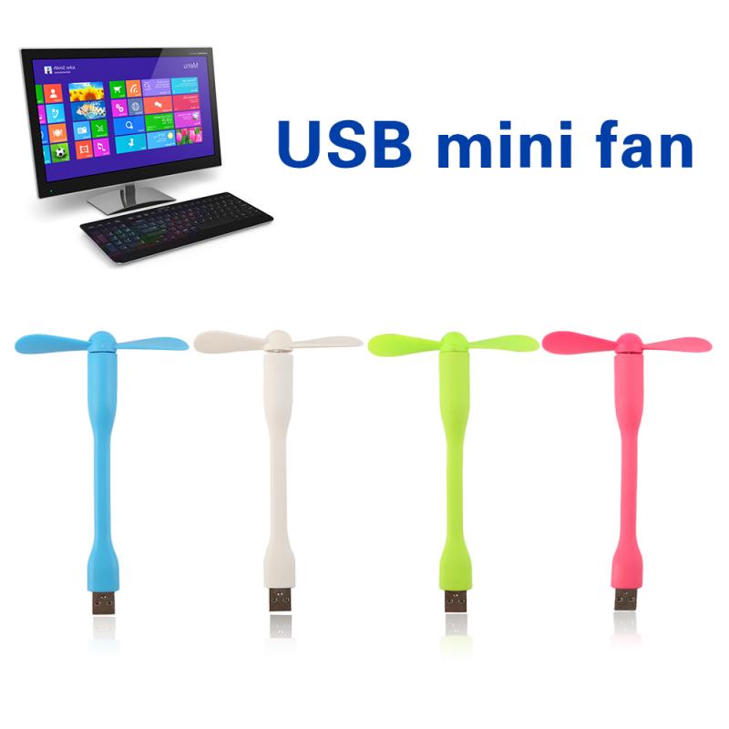 Mini Cute Portable Flexible Mini USB Fan Bendable Removable USB Gadgets Low Power For Powerbank For PC For Laptop For OTG