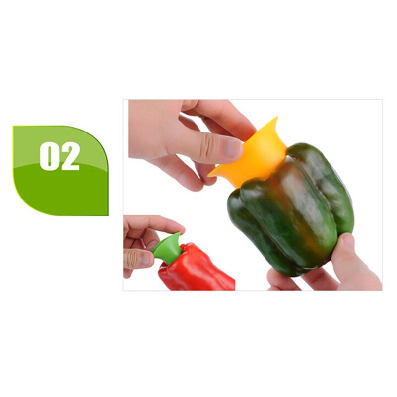 2in1 Peper Chili Bell Jalapeno Corer Zaad Remover Green Pepper Chilli Cutter Corer Slicer Fruit Dunschiller Keukengereedschap