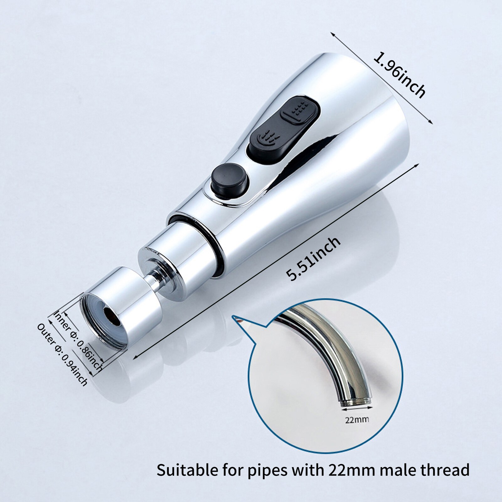 Kitchen Filter Faucet Spray Head Tap 360Rotation Water Faucet Bubbler Swivel Water Saving Economizer Head Extender Filter Nozzle