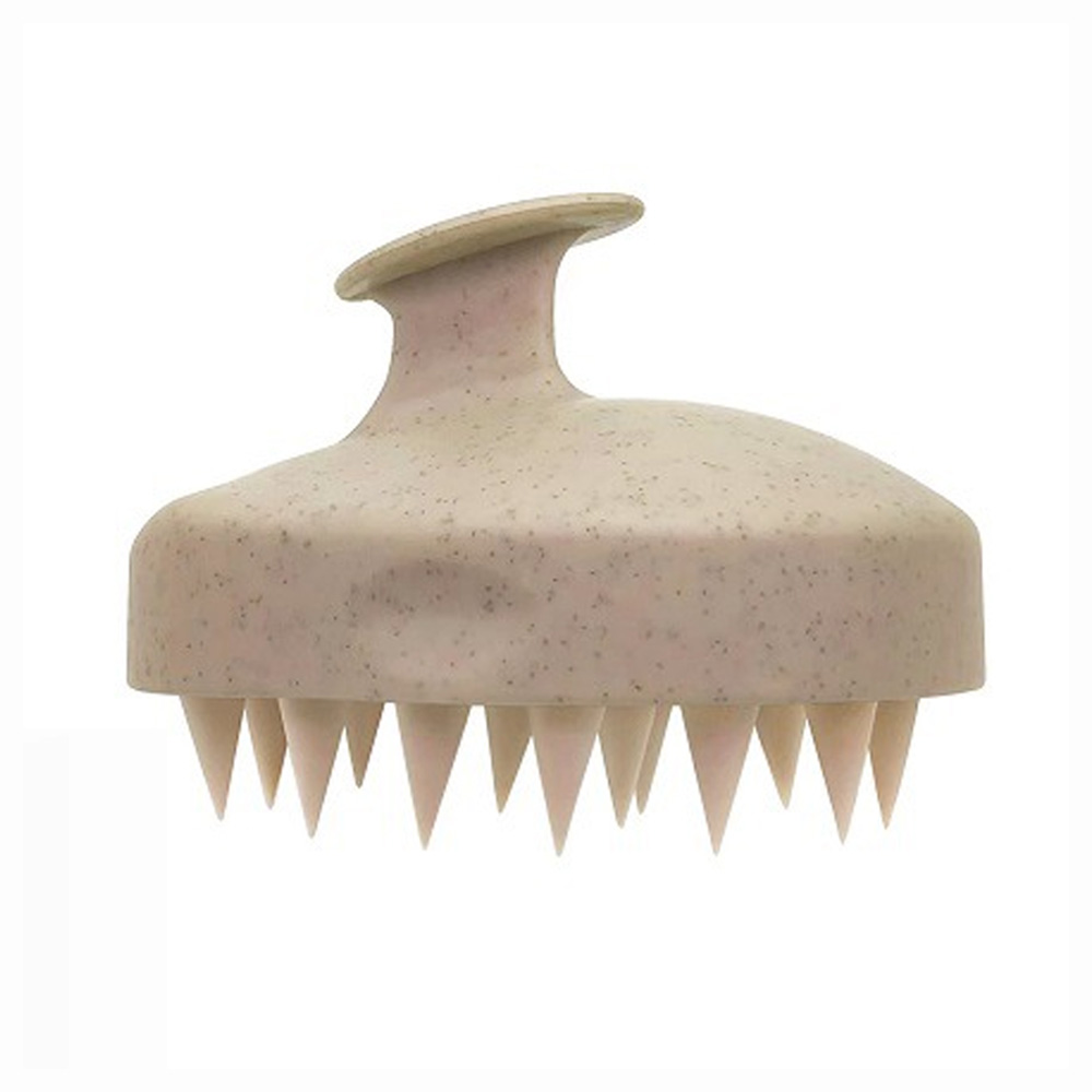 Cepillo de silicona para lavar el cabello, paja de trigo, cepillo de silicona para lavar el cabello, cepillo para la cabeza, cepillo para el cuero cabelludo, detener la picazón, peine para rascar, juego de peluquería