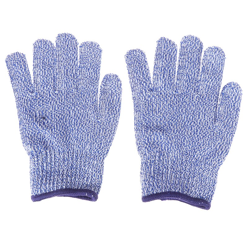 1 par anti-cut handskar 5 cut resistenta skyddshandskar hppe material skyddshandske för barn barn baby: Blå