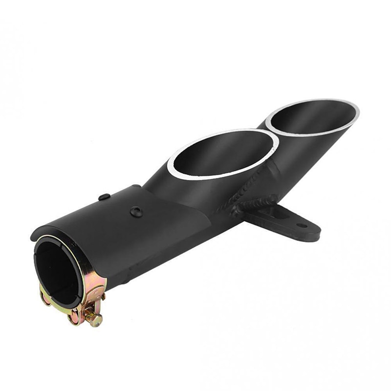 Universal Modified Motorcycle Exhaust Muffler Pipe Motorcycle Stainless Steel Dual Outlet Exhaust Muffler Tail Pipe