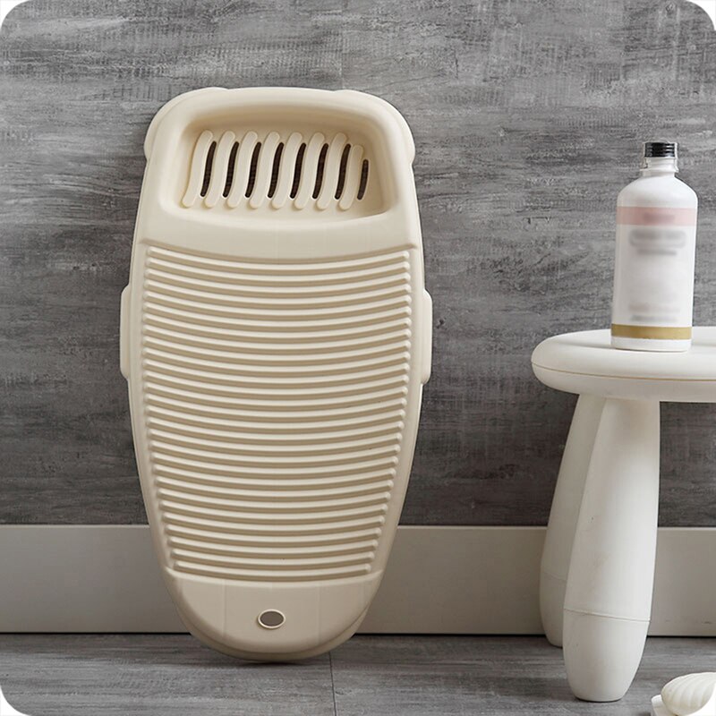Plastic Anti-slip Travel Home Padded Washboard Hand Washing Board Shirts Cleaning Laundry Scrubboards Clothes Laundry Tub
