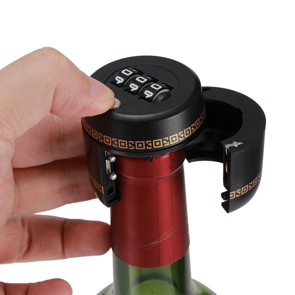 Wijn Stopper Digitale Fles Lock Plastic Fles Sluizen Combinatie Lock Wijn Stopper Lege Plug Stopper Behoud